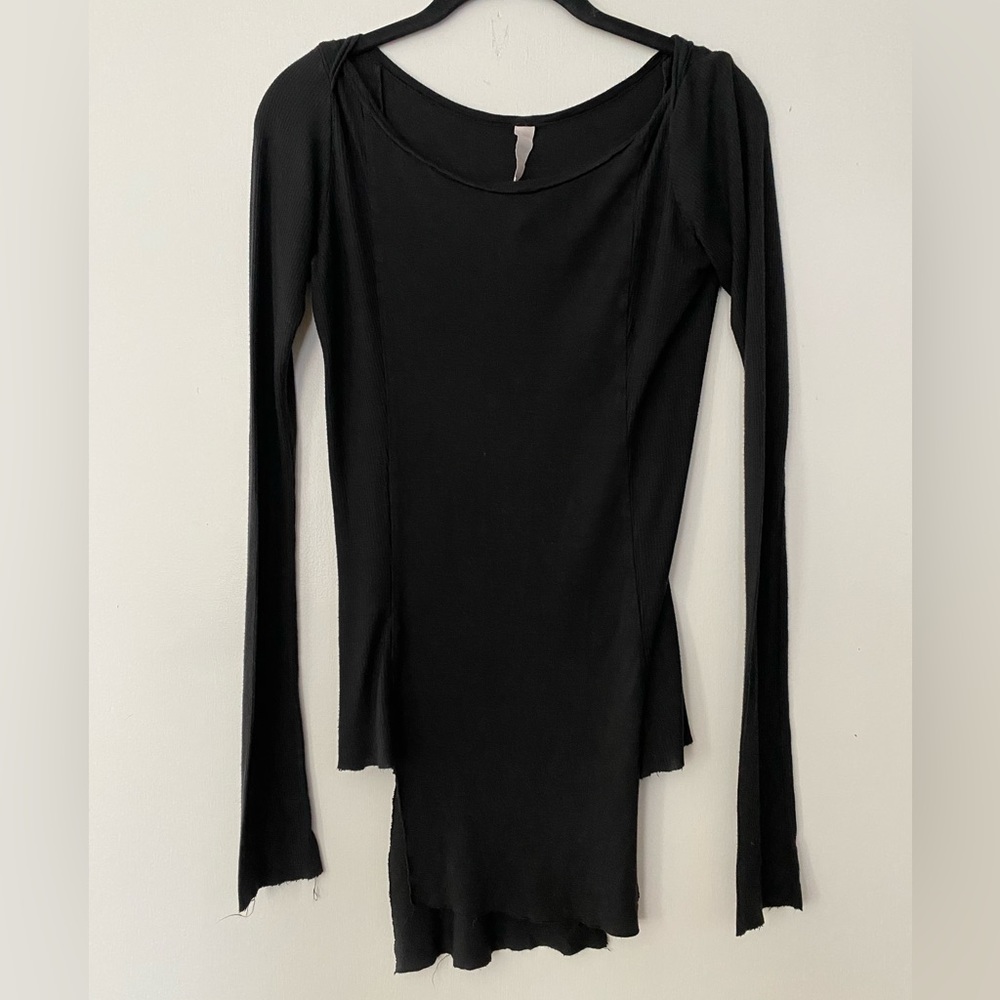 OAK NYC Asymmetrical Soft Rayon Long Sleeve Sz M